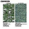 TANG 39"x158" Faux Ivy Privacy Fence Screen Roll- 1Pc Artificial Leaf Fences Greenery with Lattice Panel,Outdoor Green Wall Chain Link Fence Covering for Balcony Backyard Patio, Dark Green Ivy view 4