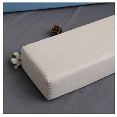 Bed Gap Filler Size Bed Wedge Pillow Gap Filler Between Headboard and Mattress Bed Gap Filler Bolster Headboard Pillow/Mattress Wedge Close The Gap (Color : Beige1, Size : 20X15X80cm)