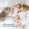 LINSY LIVING Twin Mattress Topper, Double Layers Quilted Pillow Top Mattress Topper, Plush Mattress Pad, Extra Thick with 1200GSM Spiral Fibers, Breathable 400TC Soft Cover with Deep Pocket view 4