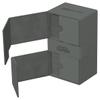 Ultimate Guard Twin Flip'n'Tray 200+, Deck Case for 200 Double-Sleeved TCG Cards + Dice Tray, Grey, Independent Magnetic Closure & Microfiber Inner Lining view 4