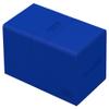 Ultimate Guard Twin Flip'n'Tray 200+, Deck Case for 200 Double-Sleeved TCG Cards + Dice Tray, Blue, Independent Magnetic Closure & Microfiber Inner Lining view 2