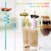 24 Race Car Birthday Party Supplies for Boys, Race Car Party Favors for Hot Wheels Party, Race Car Drinking Straws for Two Fast Birthday Decorations, Straws With 2 Pcs Cleaning Brushes view 3