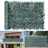 TANG 39"x117"-1piece Faux Ivy Privacy Fence Screen Roll, Artificial Leaf Fence Cover for Balcony Outdoor Decor, Fake Greenery Wall for Patio, UV Resistant, Dark Green view 1