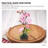 UPKOCH Sushi Plate Artificial Flowers Cold Dish Decorations Japanese Style Lifelike Plastic Plants for Tabletop Sashimi Dish Enhancing Home and Restaurant Ambiance view 3