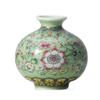 RFZHANZ Ceramic Enamel Vase Chinoiserie Vase for Flowers, Unique Vase, Decorative Vase for Pampas Grass, Living Room, Bedroom Living Room Handicraft Decoration Gift view 1