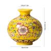 RFZHANZ Ceramic Enamel Vase Chinoiserie Vase for Flowers, Unique Vase, Decorative Vase for Pampas Grass, Living Room, Bedroom Living Room Handicraft Decoration Gift view 2