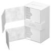 Ultimate Guard Twin Flip'n'Tray 200+, Deck Case for 200 Double-Sleeved TCG Cards + Dice Tray, White, Independent Magnetic Closure & Microfiber Inner Lining view 4