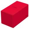 Ultimate Guard Twin Flip'n'Tray 200+, Deck Case for 200 Double-Sleeved TCG Cards + Dice Tray, Red, Independent Magnetic Closure & Microfiber Inner Lining view 1