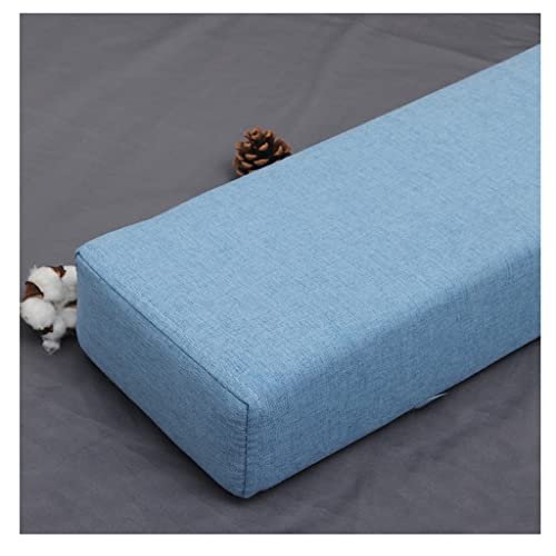 Bed Gap Filler Size Bed Wedge Pillow Gap Filler Between Headboard and Mattress Bed Gap Filler Bolster Headboard Pillow/Mattress Wedge Close The Gap (Color : Blue1, Size : 20X10X80cm)