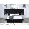 Acme Damazy Eastern King Bed in Black Velvet view 2