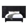 Acme Damazy Eastern King Bed in Black Velvet view 3