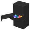Ultimate Guard Twin Flip'n'Tray 200+, Deck Case for 200 Double-Sleeved TCG Cards + Dice Tray, Black, Independent Magnetic Closure & Microfiber Inner Lining view 3