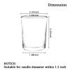 Comrzor Set of 36 Clear Tealight Candle Holders, Glass Votive Candle Holders Bulk, Floating Candle Holder for Table Centerpieces, Wedding Propose Party Home Decor view 2