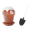 12 Terracotta Mini Flower Pot Dessert Cups Lid Shovel Spoon Party Decorations view 2