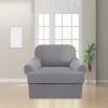 2 Piece T Cushion Sofa Slipcovers Thick Couch Cover Furniture Protector Stretch T Cushion Sofa Covers for 1 Cushion Couch with LJX SOFA COVER view 2