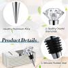 24 Pieces Crystal Wine Bottle Stopper Wine Stoppers Reusable Diamond Plug Beverage Corks Decorative Stopper Kits with Individual Present Box for Parties Wedding view 3
