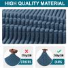 3 Piece T Cushion Sofa Slipcovers Thick Couch Cover Furniture Protector Stretch T Cushion Sofa Covers for 2 Cushion Couch with 2 Individual T Cushion Covers Washable (Blue, Loveseat X-Large) view 4