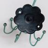 BOOMLATU Wall Mounted Green Jewelry Organizer,Shabby Chic Rustic Hanging Earring Holder Jewelry Display for Necklace, Earrings, Rings, Belt, Hat view 3