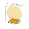 5 Gold 5" Hexagon Acrylic Stands Table Numbers Sign Holders Party Decorations view 3