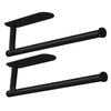 Paper Towel Holders-Blcak,Paper Towels Rolls - for Kitchen,Paper Towels Bulk- Self-Adhesive Under Cabinet,Both Available in Adhesive and Screws,Stainless Steel(Black 2PC) view 1