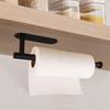 Paper Towel Holders-Blcak,Paper Towels Rolls - for Kitchen,Paper Towels Bulk- Self-Adhesive Under Cabinet,Both Available in Adhesive and Screws,Stainless Steel(Black 2PC) view 3