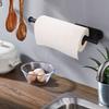 Paper Towel Holders-Blcak,Paper Towels Rolls - for Kitchen,Paper Towels Bulk- Self-Adhesive Under Cabinet,Both Available in Adhesive and Screws,Stainless Steel(Black 2PC) view 4