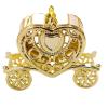 12 Gold 4" Long Mini Heart Carriage Favor Holders Wedding Party Home Supplies view 1