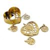 12 Gold 4" Long Mini Heart Carriage Favor Holders Wedding Party Home Supplies view 2