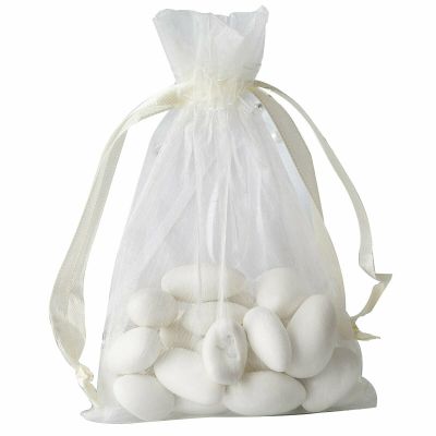 10 Pcs 4x6" Ivory Organza Favor Bags Wedding Party Reception Favors