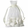 10 Pcs 4x6" Ivory Organza Favor Bags Wedding Party Reception Favors view 1