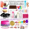 RFAQK 700PCs Cake Decorating Kit with Baking Supplies - Cake Turntable for Decorating with Baking Pans, Leveler, 24 Numbered Piping Tips, 2 Spatulas, Fondant Tools, Video Course, Pattern Chart & More view 1