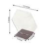 5 Silver 5" Hexagon Acrylic Stands Table Numbers Sign Holders Party Decorations view 3