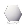 5 Silver 5" Hexagon Acrylic Stands Table Numbers Sign Holders Party Decorations view 4