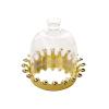 12 Gold Clear 4" Tall Mini Crown Jars With Dome Favor Holders Party Supplies view 2