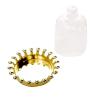 12 Gold Clear 4" Tall Mini Crown Jars With Dome Favor Holders Party Supplies view 4