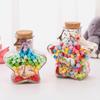 Glass Storage Jars 2pcs Star Shaped Clear Glass Jars Bottles Small DIY Hanging Bottles with Cork DIY Vial For Wishing Drifting Message s Small view 4
