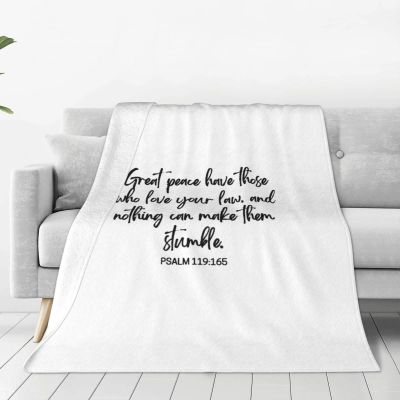 Bible Verse Blanket Air Conditioning Blanket Blanket Soft, Jesus Throw Blanket Flannel Christian Blanket(50"x40")