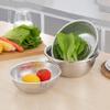 1pcs Stainless Steel Fine Mesh Kitchen Strainer, 195mm 225mm 255mm 285mm Vegetable Fruit Drainer Sieve With Hang Ring Fine 2mm Hole (Size : Diameter 225mm) view 2
