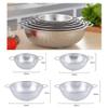 1pcs Stainless Steel Fine Mesh Kitchen Strainer, 195mm 225mm 255mm 285mm Vegetable Fruit Drainer Sieve With Hang Ring Fine 2mm Hole (Size : Diameter 225mm) view 3