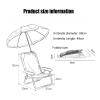 Kids Camping Chair Pink Beach Chairs for Kids, Lightweight Portable Folding Beach Chair with Sunshade Umbrella, Adjustable Umbrella Angle view 2
