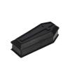Homoyoyo Coffin Box Halloween Coffin Prop Plastic Candy Jewelry Boxes Ornament Black for Halloween Party Decoration Haunted House Prank Props Home Decor view 1