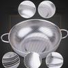 1pcs Stainless Steel Micro-perforated Strainer, Diameter 28.5 Cm Fruit Vegetable Washing Basket Strainer, Kitchen Tools view 3
