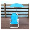 Kids Camping Chair Kids Beach Chair Portable Folding Chair Camping Chair with Sunshade Umbrella, 4 Colors (Color : Blue) view 1