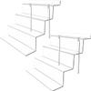 BYCY Display Stand 4 Tier Black Display Riser 2 Pack Displays Perfume Organizers Tiered for Decoration and Cupcakes Dessert Stand Makeup Stand Cabinet Countertops (12*6-clear) view 1