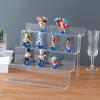 BYCY Display Stand 4 Tier Black Display Riser 2 Pack Displays Perfume Organizers Tiered for Decoration and Cupcakes Dessert Stand Makeup Stand Cabinet Countertops (12*6-clear) view 3