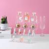 BYCY Display Stand 4 Tier Black Display Riser 2 Pack Displays Perfume Organizers Tiered for Decoration and Cupcakes Dessert Stand Makeup Stand Cabinet Countertops (12*6-clear) view 4