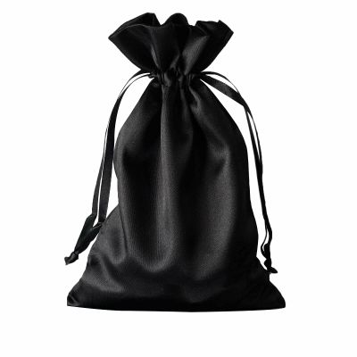 12 Pcs 6x9" Black Satin Favor Bags Wedding Party Reception Favors