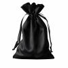 12 Pcs 6x9" Black Satin Favor Bags Wedding Party Reception Favors view 1