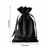 12 Pcs 6x9" Black Satin Favor Bags Wedding Party Reception Favors view 2