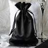 12 Pcs 6x9" Black Satin Favor Bags Wedding Party Reception Favors view 3